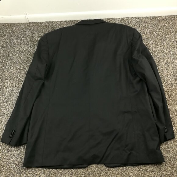 Jones New York Tuxedo Suit Wool 48R Three Button Black 38x31 - Picture 10 of 16